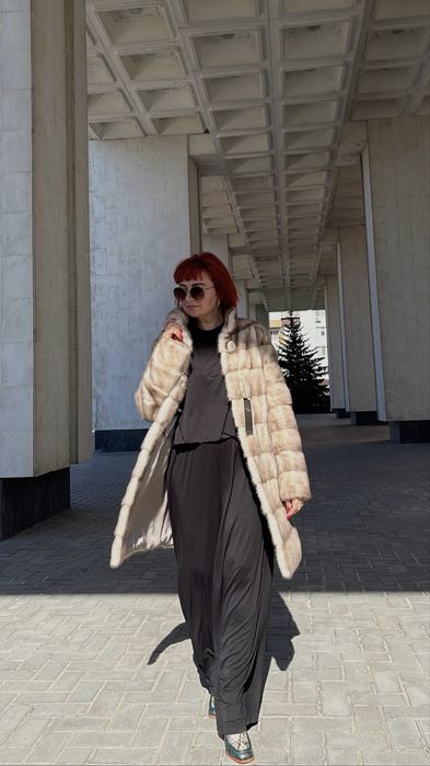 Шуба норкова MANAKAS колотий лід р.С-ХС