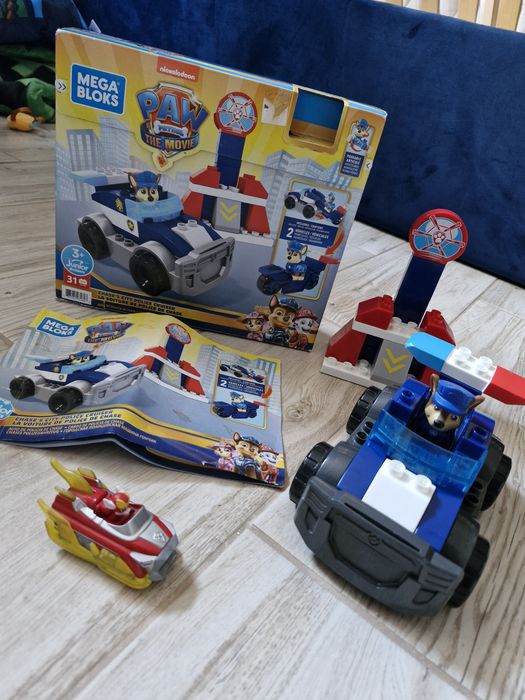 Mega Bloks klocki Psi Patrol Chase Marshall Radiowóz Spin Master kosmi