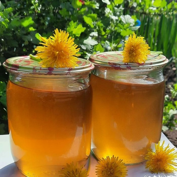 Варенье из цветков одуванчика.Одуванчиковый мед.Варення з кульбабы