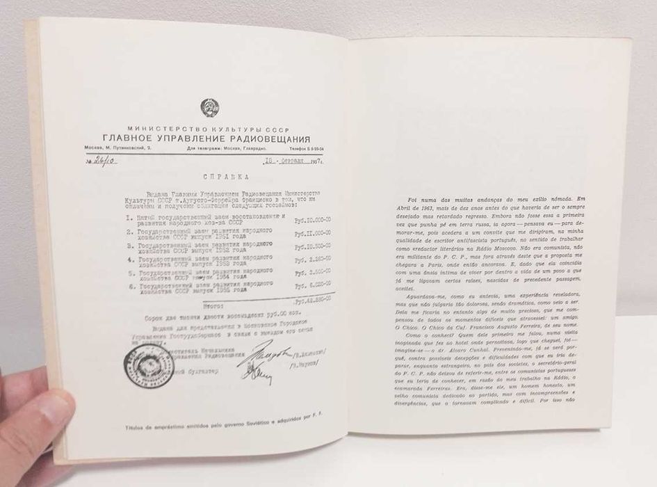 26 anos na União Soviética, de Chico da CUF