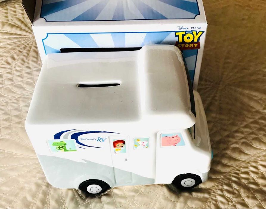 toy story, piggy bank, mug and snowglobe64551482191106122