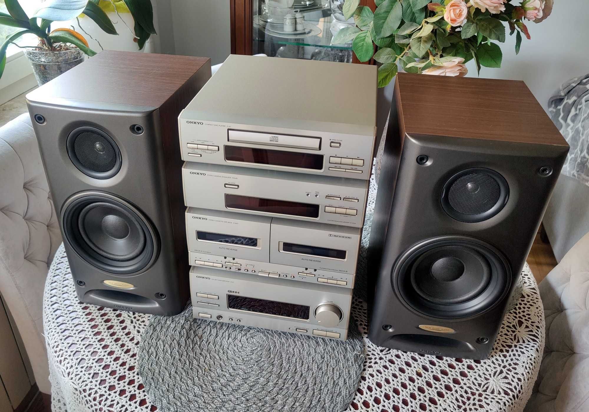 Wieża ONKYO zestaw hi-fi LS-A7: C-A7, K-WA7, EQ-A5, R-A7 Wieża ONKYO zestaw hi-fi LS-A7: C-A7, K-WA7, EQ-A5, R-A7