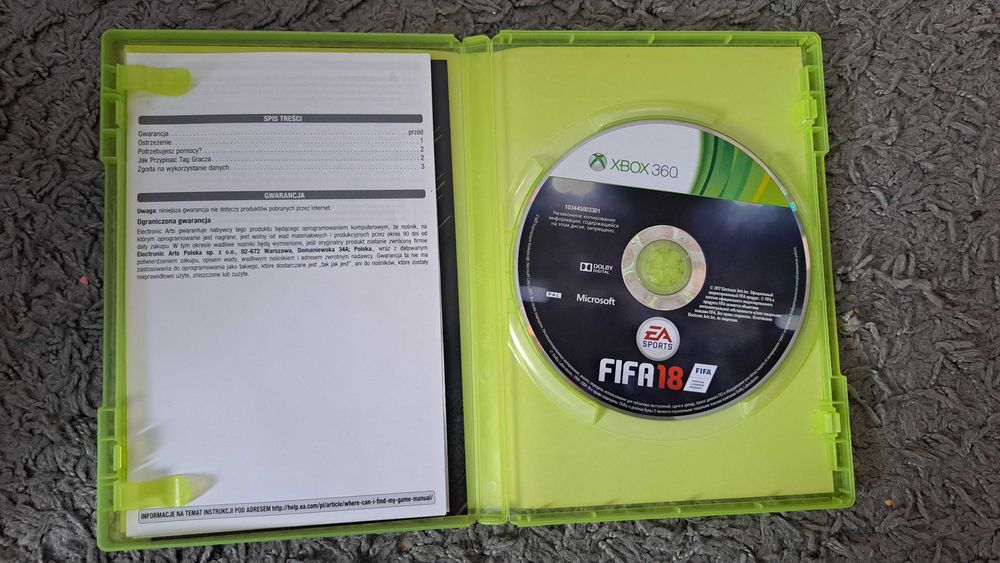 FIFA 18 Xbox 360 Polska Wersja