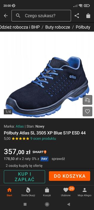 Półbuty Atlas SL 3505