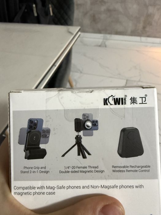 магнітна ручка-тримач для телефону бренду Kowi