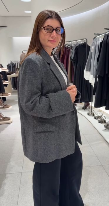 Піджак, блейзер oversize вовна Zara, розмір, S; M