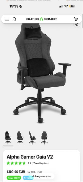 Vendo cadeira gaming