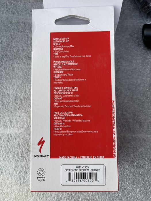 Specialized speedzone sport 9 functions