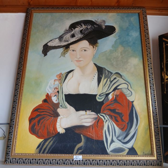 Quadro a óleo assinado  Rasek