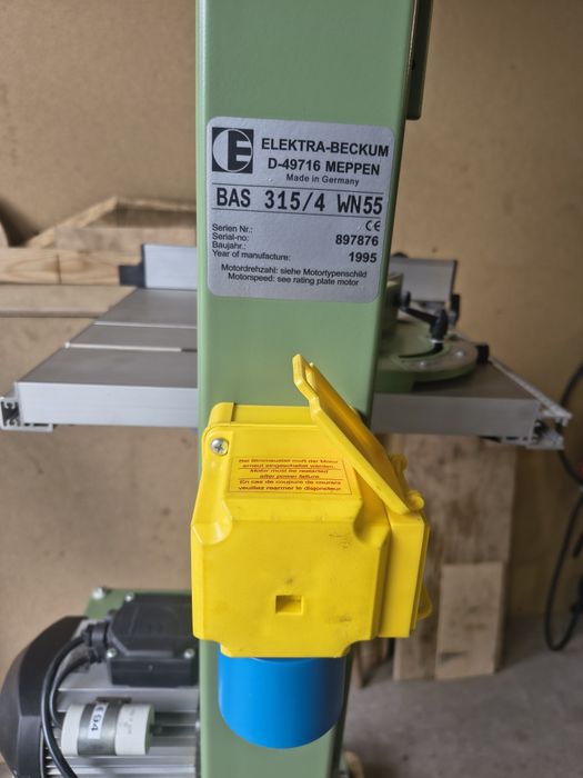 Piła taśmowa bas 315 plus odciąg spa 1000