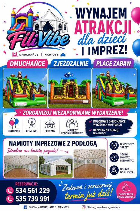 Namioty imprezowe .