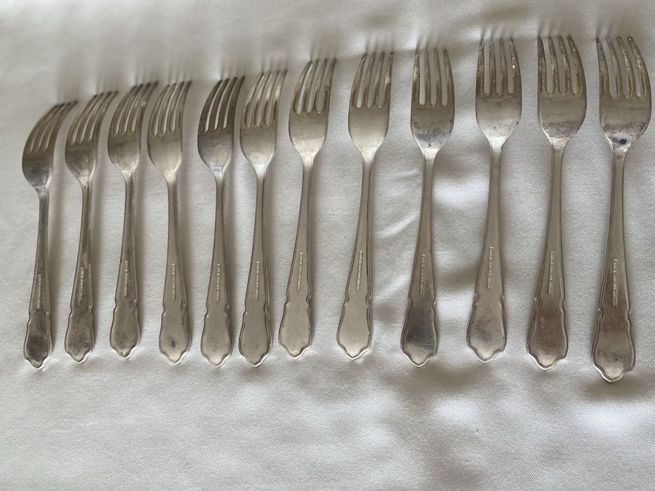 Faqueiro  de prata,Arthur Price of England de carne e fruta