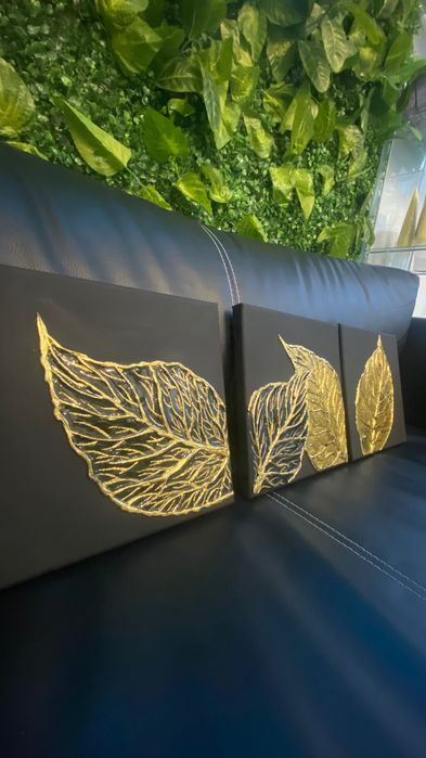 Obraz na płótnie 20x20 złożony z trzech elementów