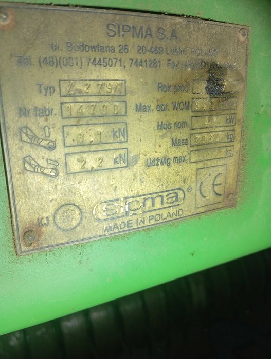 Prasa rokująca sipma II