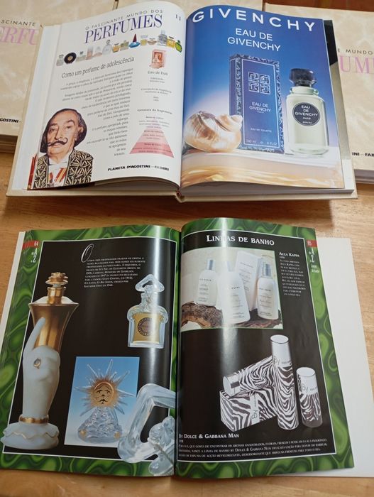 Livros de coleções de perfumes "O Fascinante Mundo  dos Perfumes" "