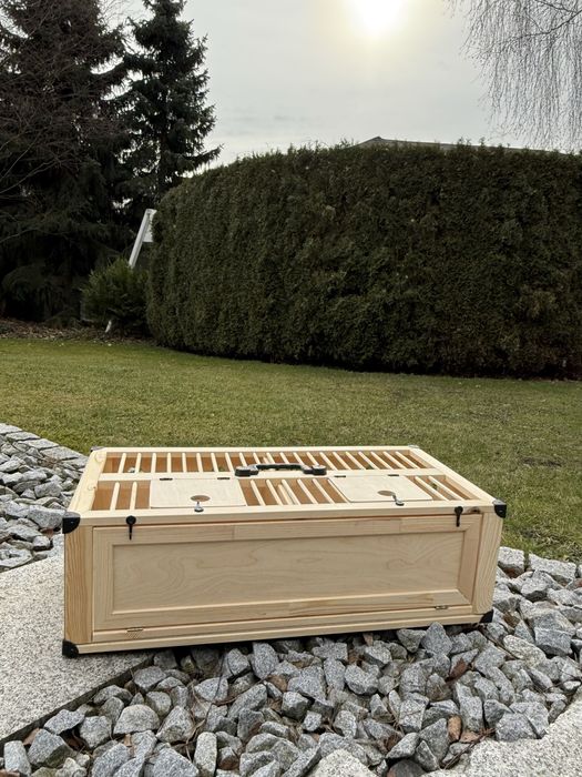 Kosz dzielony, transportowy dla gołębi 80x40x23 [cm]