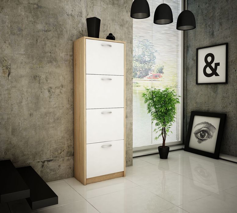 NOWA szafka na buty z 4 klapami 152x50x28