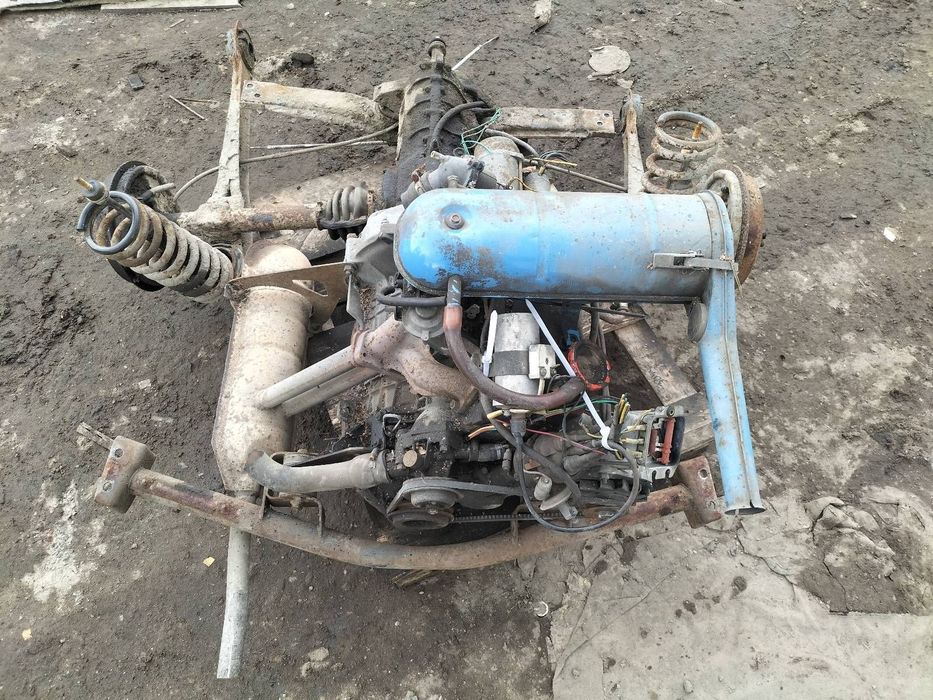 SILNIK BENZYNOWY + KOMPLETNY OSPRZĘT + SKRZYNIA SKODA 105 S I 1.0 8V