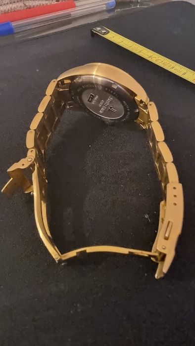 Relógio Jacques Lemans G-191 Sport Ouro 10k Cronógrafo Analógico Vidro