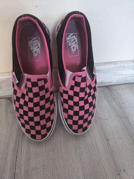 Vans slip-on szachownica różowe rozmiar 37