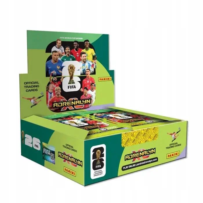 FIFA World Cup 2026 Adrenalyn XL - Box 24 saszetki po 8 kart. Panini. Nowy Produkt