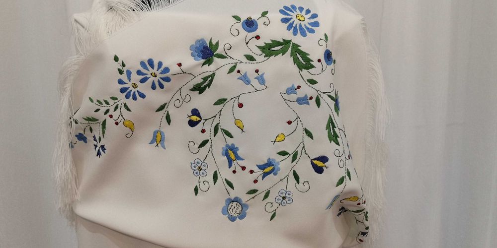 Chusta kaszubska haft ręczny