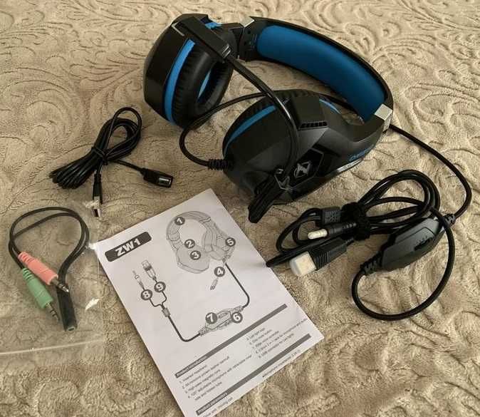 Игровые наушники гарнитура для геймера OZEINO ZW1