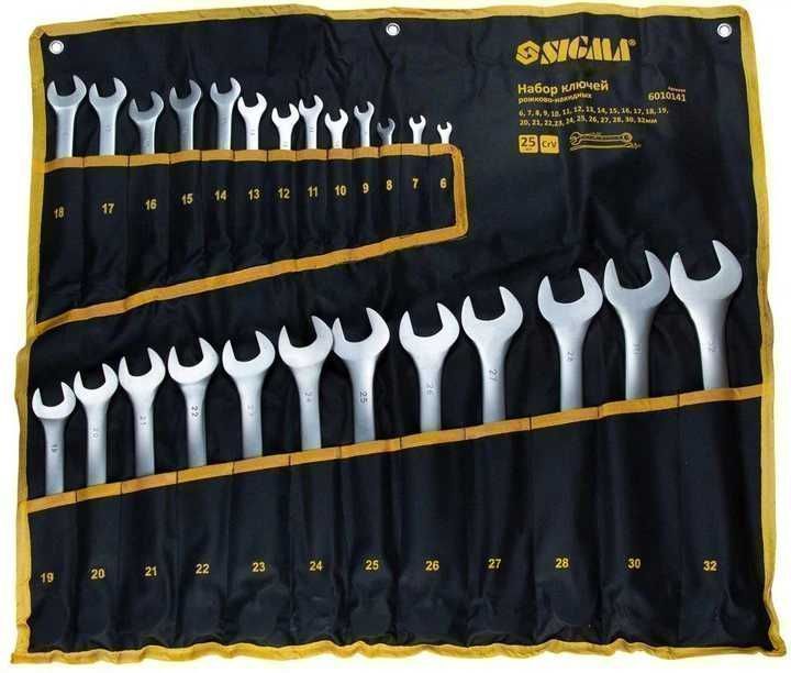 Ключи гаечные комбинированные 6-32, 25 ед Sigma 6010141 набір ключів