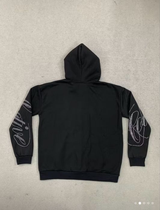 худі чорне з стразами