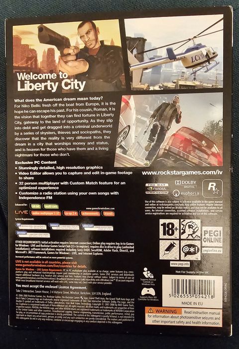 Grand Theft Auto IV Gra Pc GTA