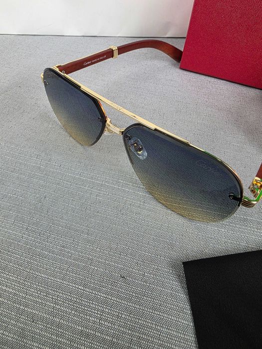 Komplet okulary przeciwsłoneczne Cartier męskie pudełko premium