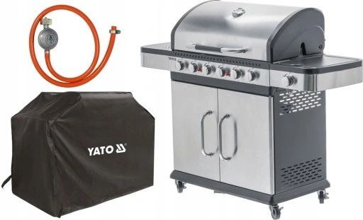 grill gazowy yato 20.2 kw palnik boczny +pokrowiec