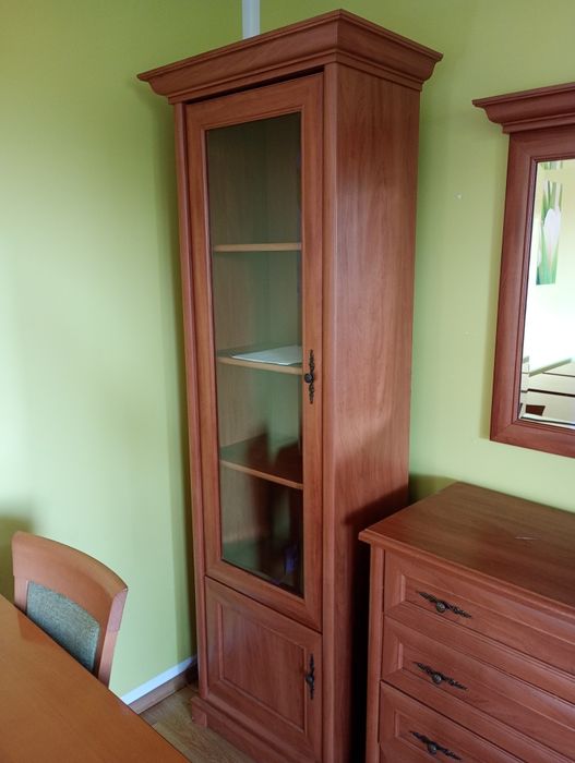 Meble salon jadalnia BRW KENT  jabłoń 2x witryna biblioteczka regał