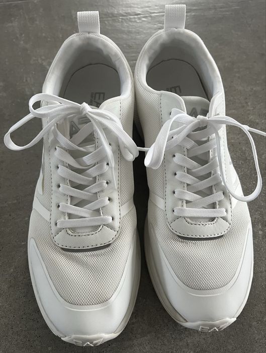 Buty męskie białe sneakersy Emporio Armani