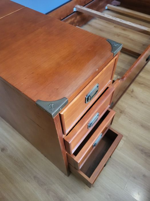 Mobilia quarto: Cama + cama no gavetão + Secretária