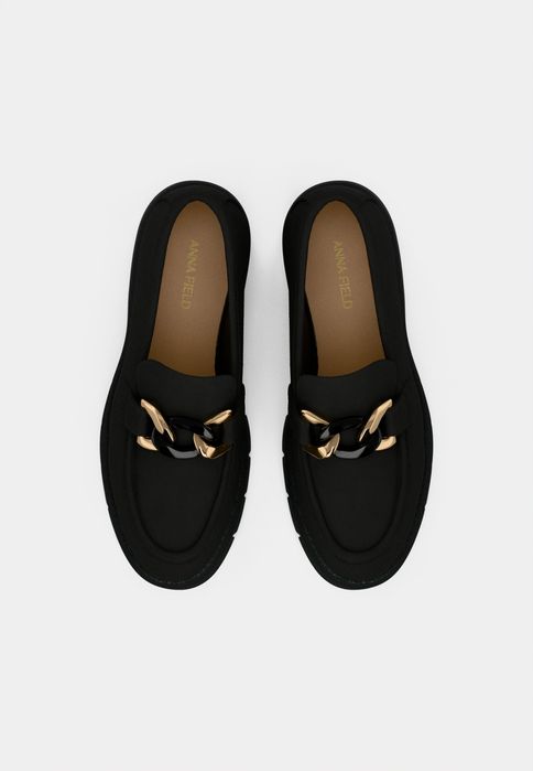 Anna Field 37 Buty Damskie Czarne Loafersy Półbuty Wide Fit T1529