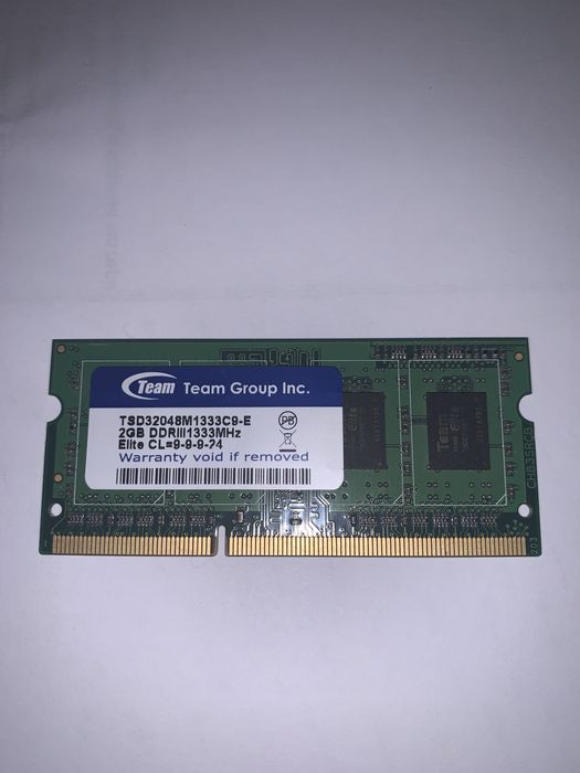 Оперативная память Team Group 2GB DDR3 для ноутбука