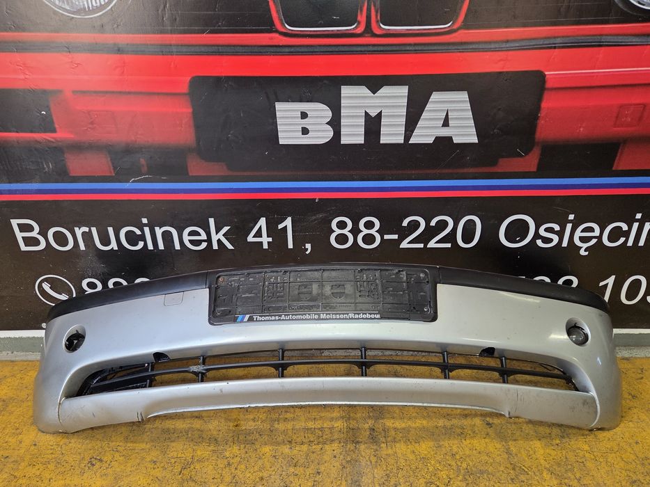 BMW E46 Zderzak Przedni Przód Titansilber 354/7 Polift Komplet Halogen