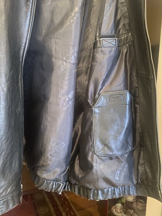 Blusão de couro Chaps Ralph Lauren