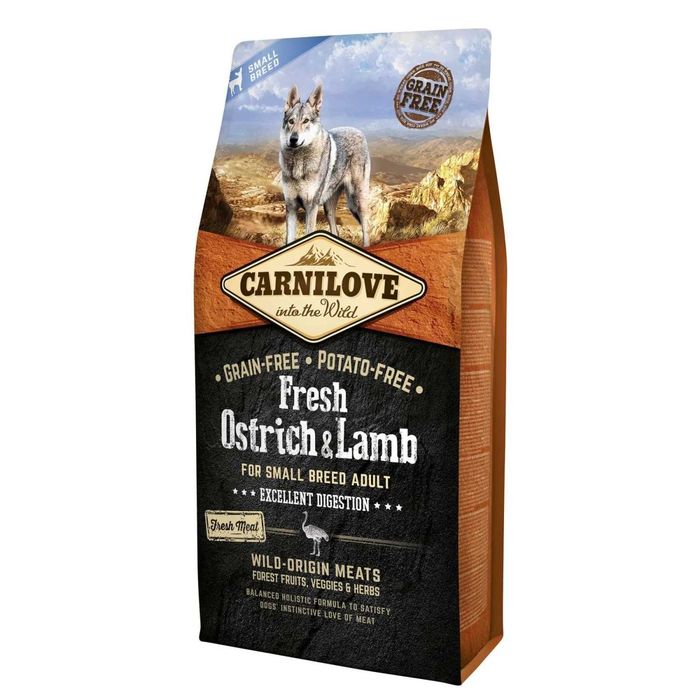 Carnilove Fresh Ostrich&Lamb for Small Breed Dogs 1,5кг