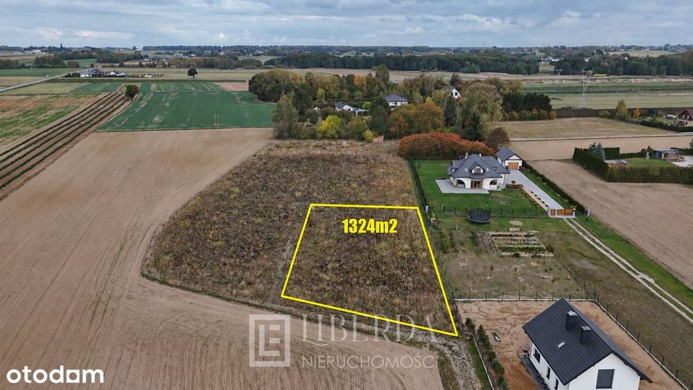 Działka budowlana Radawiec Mały, 1324m², aktualne WZ!