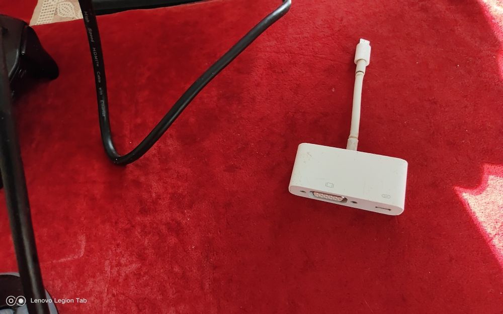 оригиальный Apple-VGA адаптер переходник  Lightning VGA+lighting HDMI