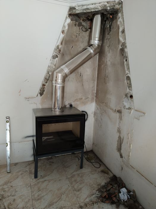 Aplico e vendo Salamandra a pellets e recuperadores de calor, ar condi