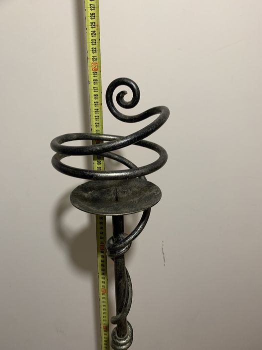 Świecznik metalowy 120cm malowany