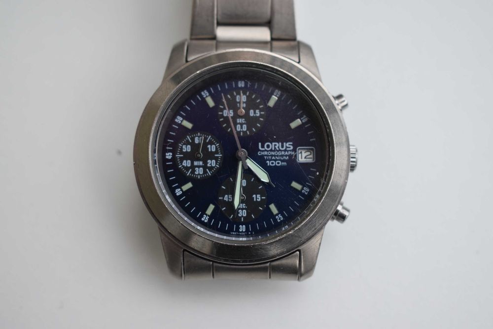 Zegarek męski Lorus Chronograph Titanium.