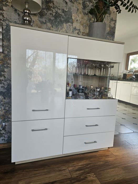 Komoda biały polysk