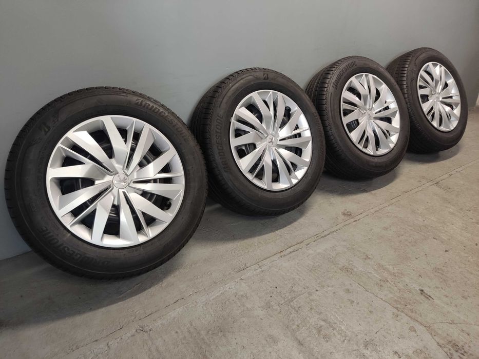 Koła stal 15 Peugeot 208 C3 Corsa, 4x108, Bridgestone 185/65, NOWE