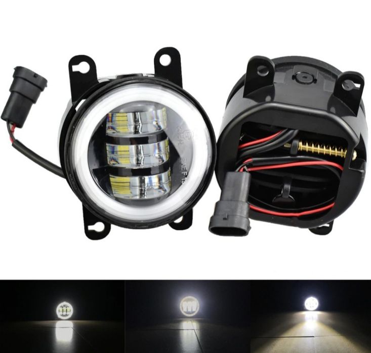 Птф фара, противотуманка Led линзи 90мм, OPEL, PEUGEOT, RENAULT + ГАБ