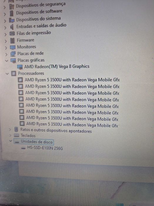 HP  15-Dw1017np processador ryzen 5 3500U, muito bom estado