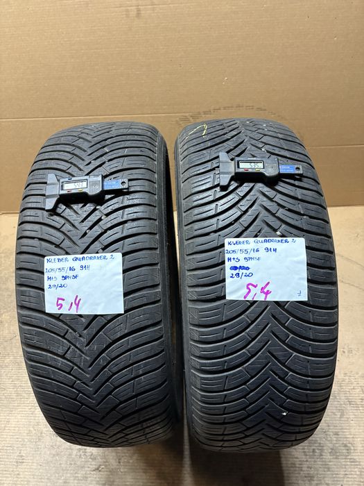 2x 205/55R16 91H KLEBER QUADRAXER 2 opona wielosezon M+S 3PMSF